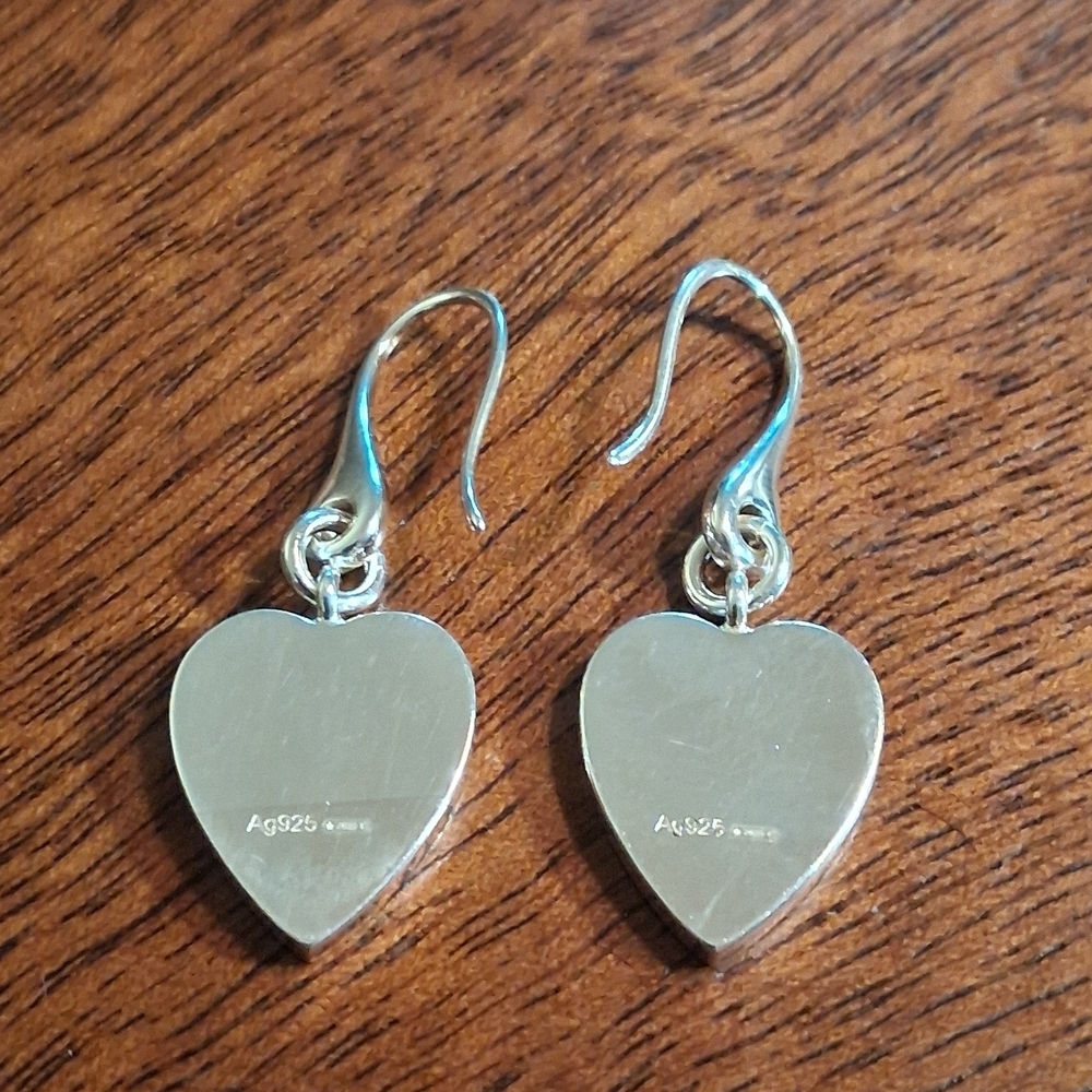 Gucci Silver Heart Drop Earrings - Picture 5 of 7